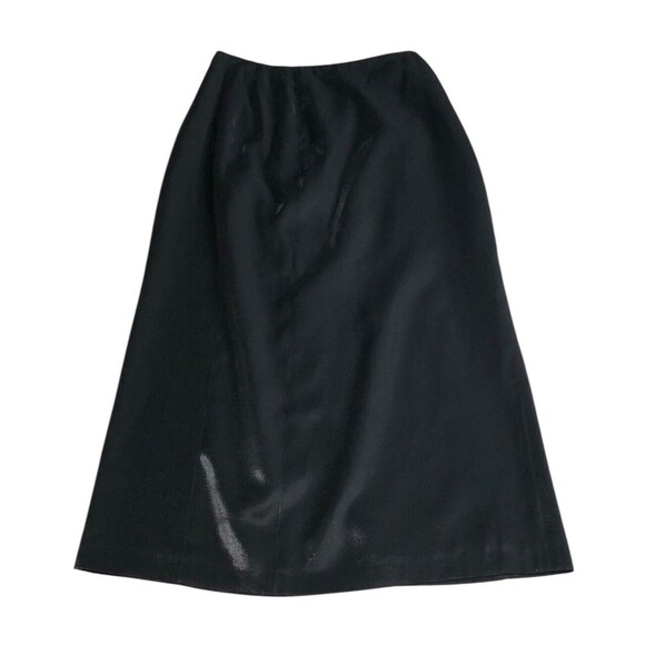 Vintage Harve Benard Skirt Womens 8 Black Shimmer Maxi Chiffon Gothic Witch 90s - Picture 1 of 16